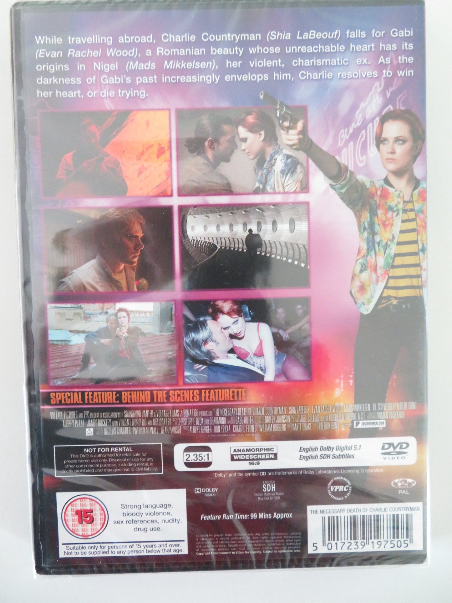 CHARLIE COUNTRYMAN (DVD) SHIA LEBEOUF EVAN RACHEL WOOD 2013 REGION 2 Movie posters