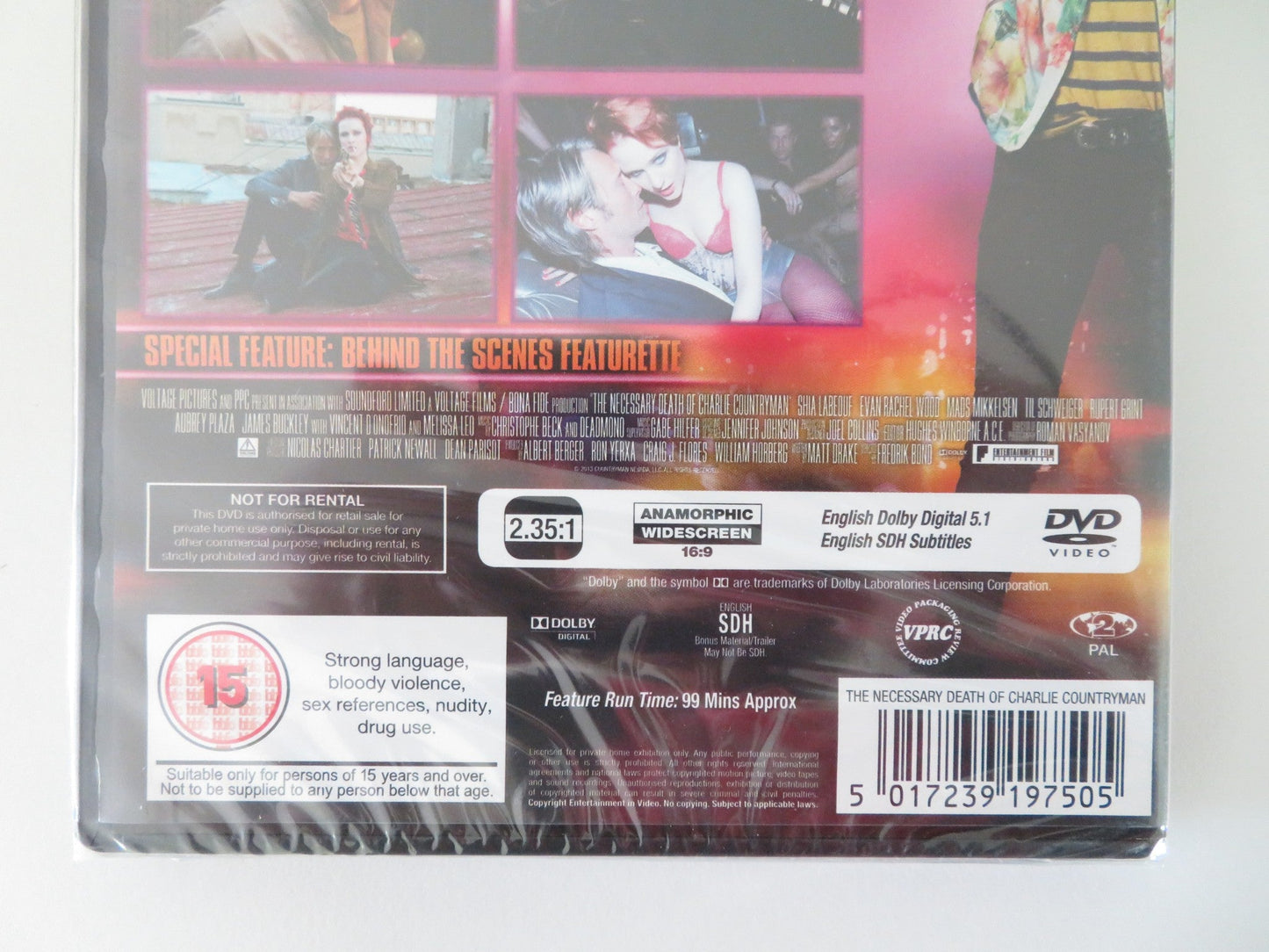 CHARLIE COUNTRYMAN (DVD) SHIA LEBEOUF EVAN RACHEL WOOD 2013 REGION 2 Movie posters