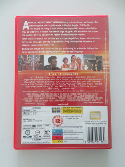 Charlie's Angels: Full Throttle (DVD) Cameron Diaz Drew Barrymore 2003 Region 2 Movie posters