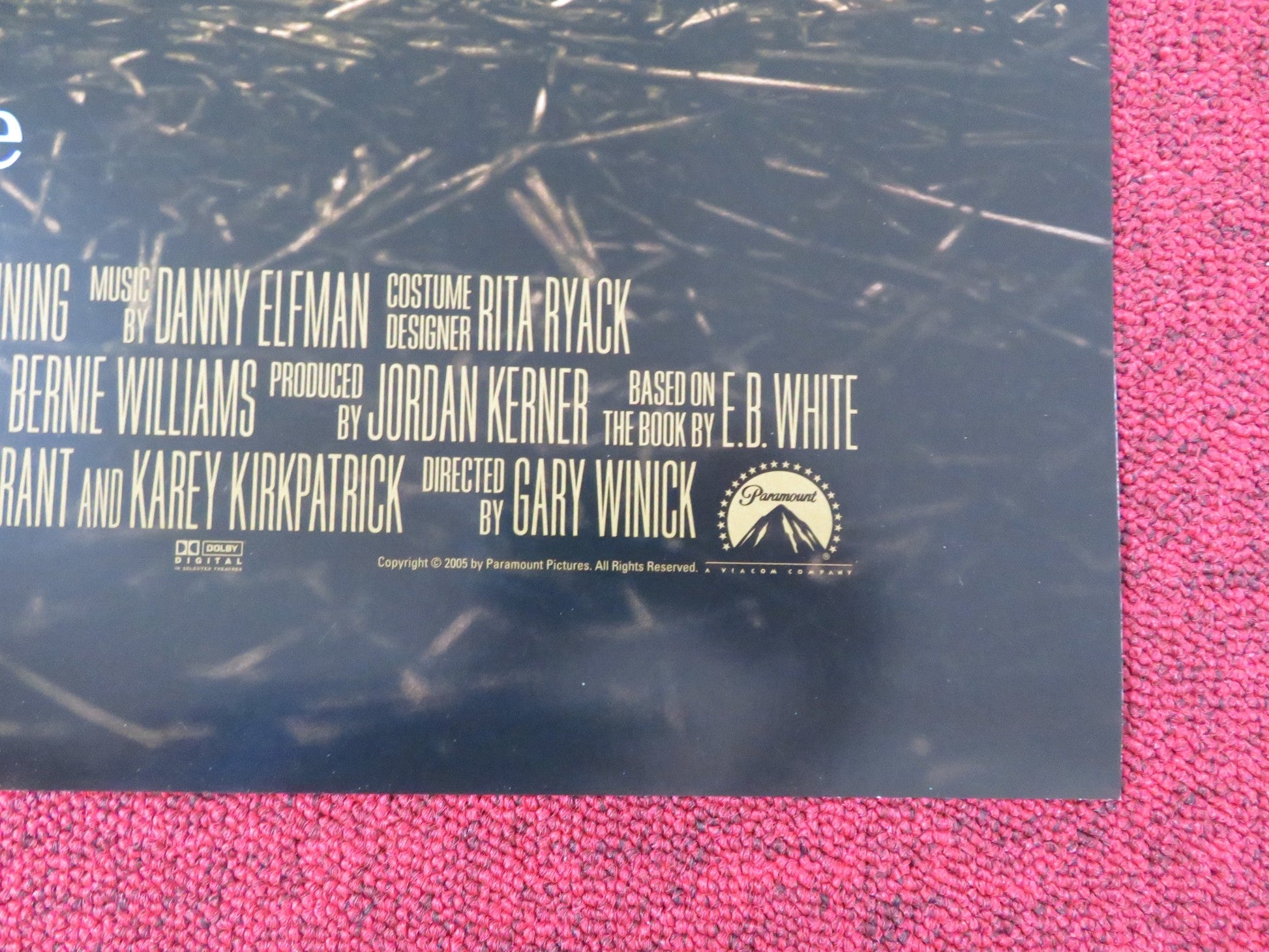 CHARLOTTE'S WEB - C US ONE SHEET ROLLED POSTER JULIA ROBERTS DAKOTA FANNING 2006 Rendezvous Cinema Movie posters