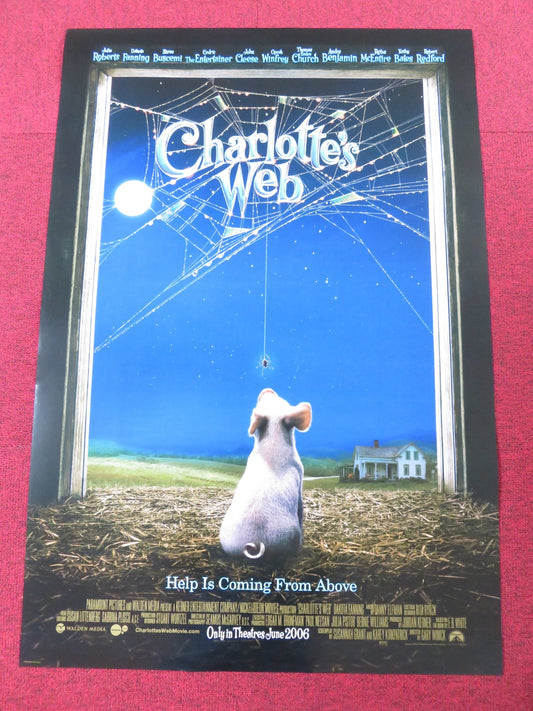 CHARLOTTE'S WEB - C US ONE SHEET ROLLED POSTER JULIA ROBERTS DAKOTA FANNING 2006 Rendezvous Cinema Movie posters