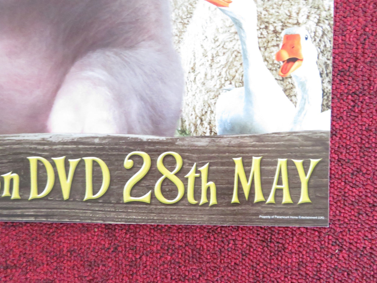 CHARLOTTE'S WEB DVD POSTER DAKOTA FANNING JULIA ROBERTS 2007 Rendezvous Cinema Movie posters