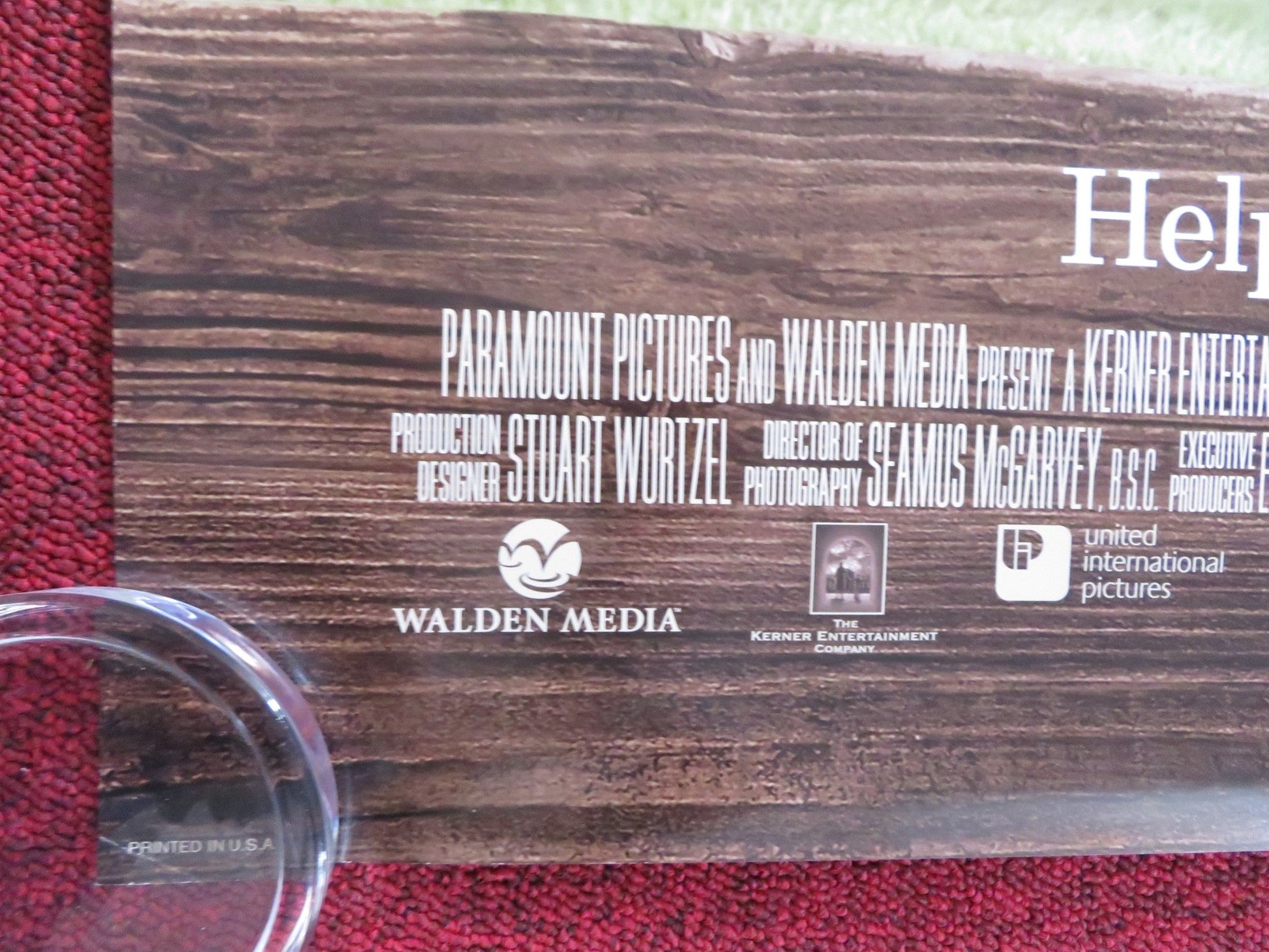 CHARLOTTE'S WEB US ONE SHEET ROLLED POSTER JULIA ROBERTS STEVE BUSCEMI 2006 Rendezvous Cinema Movie posters