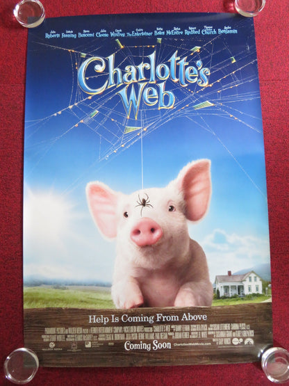 CHARLOTTE'S WEB US ONE SHEET ROLLED POSTER JULIA ROBERTS STEVE BUSCEMI 2006 Rendezvous Cinema Movie posters