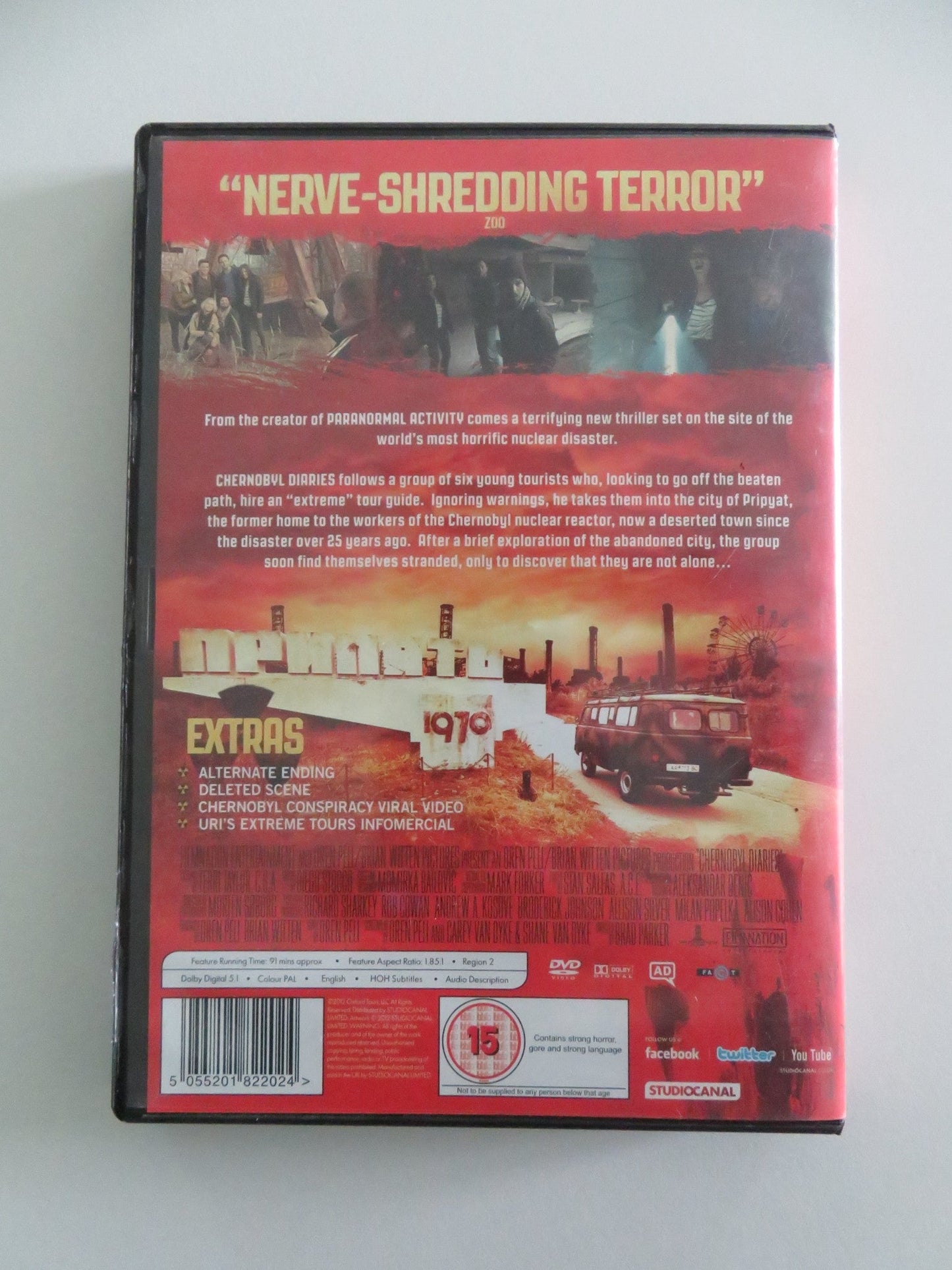 Chernobyl diaries (DVD) Ingrid Bolso Berdal Dimitri Diatchenko 2012 Region 2 Movie posters