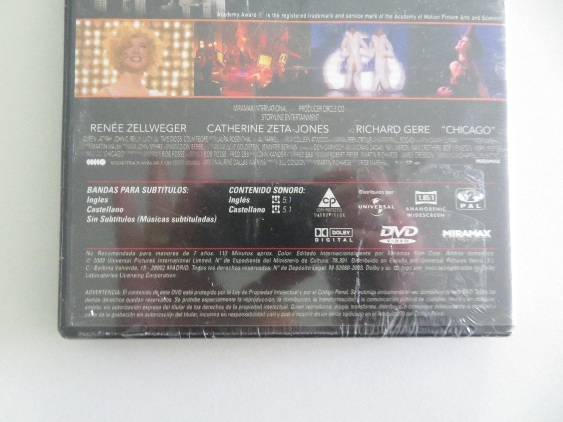 Chicago - C (DVD) Richard Gere Renee Zellweger 2002 Region 2 Movie posters