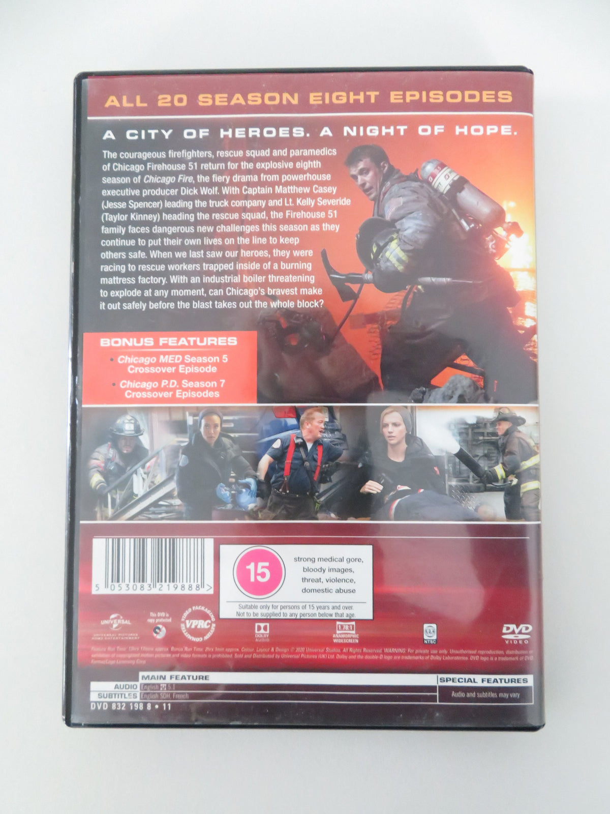 Chicago Fire - Season 8 (DVD) Taylor Kinney Christian Stolte 2019 Region 1, 2, 4 Movie posters
