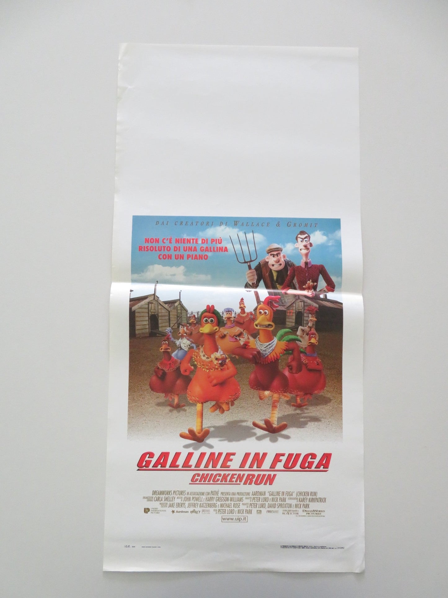 Chicken Run ITALIAN LOCANDINA POSTER Mel Gibson Phil Daniels 2000 Movie posters