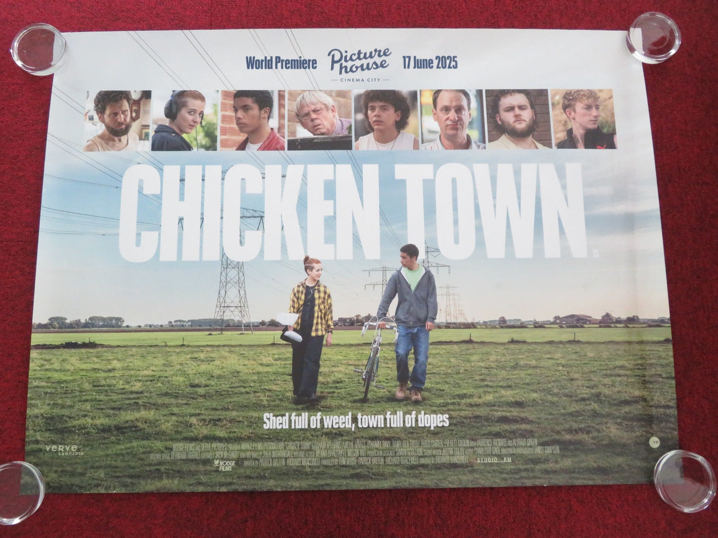 CHICKEN TOWN UK QUAD ROLLED POSTER RAMY BEN FREDJ HUGO CARTER 2025 Movie posters