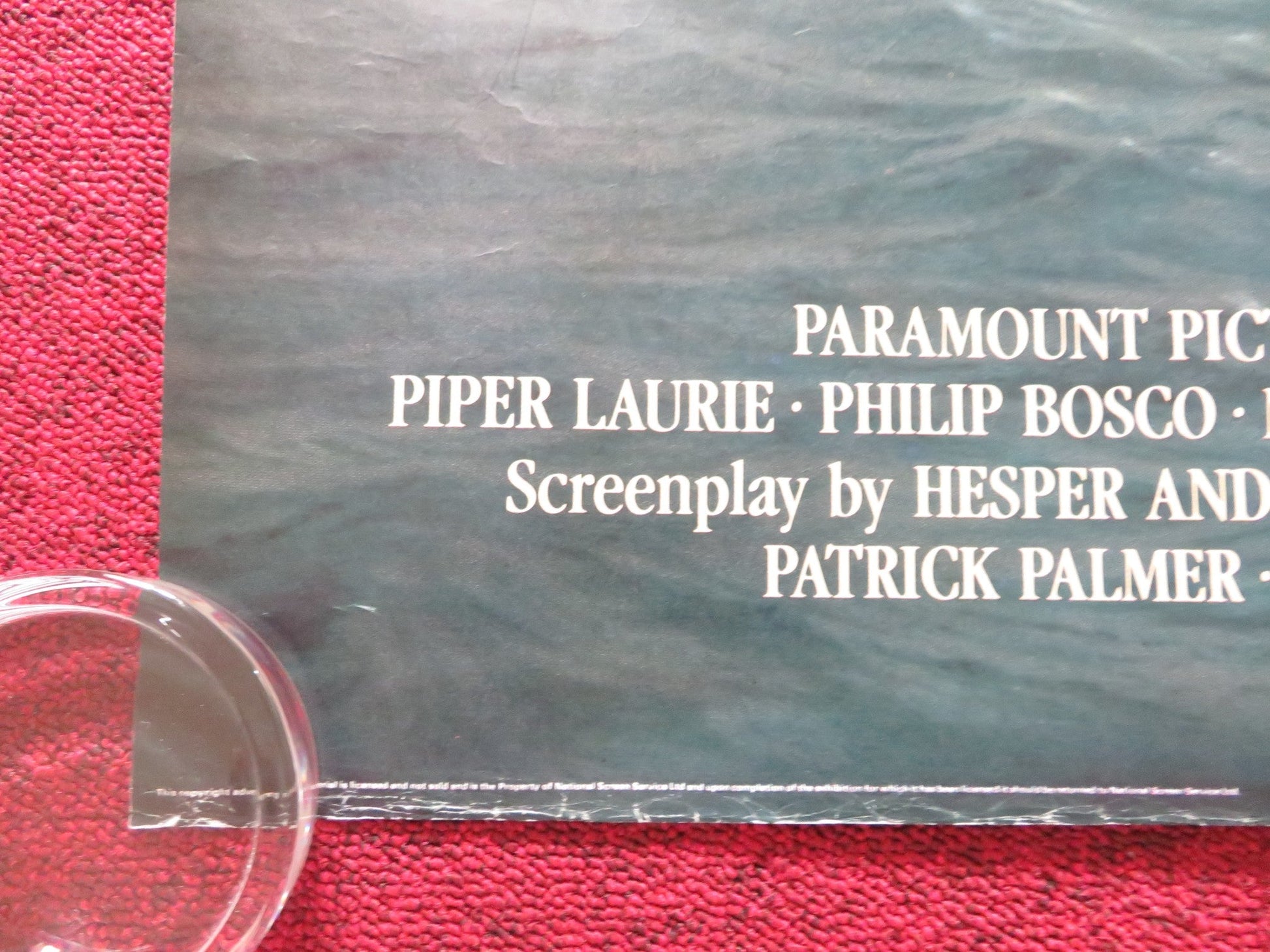 CHILDREN OF A LESSER GOD UK QUAD ROLLED POSTER WILLIAM HURT PIPER LAURIE 1986 Rendezvous Cinema Movie posters