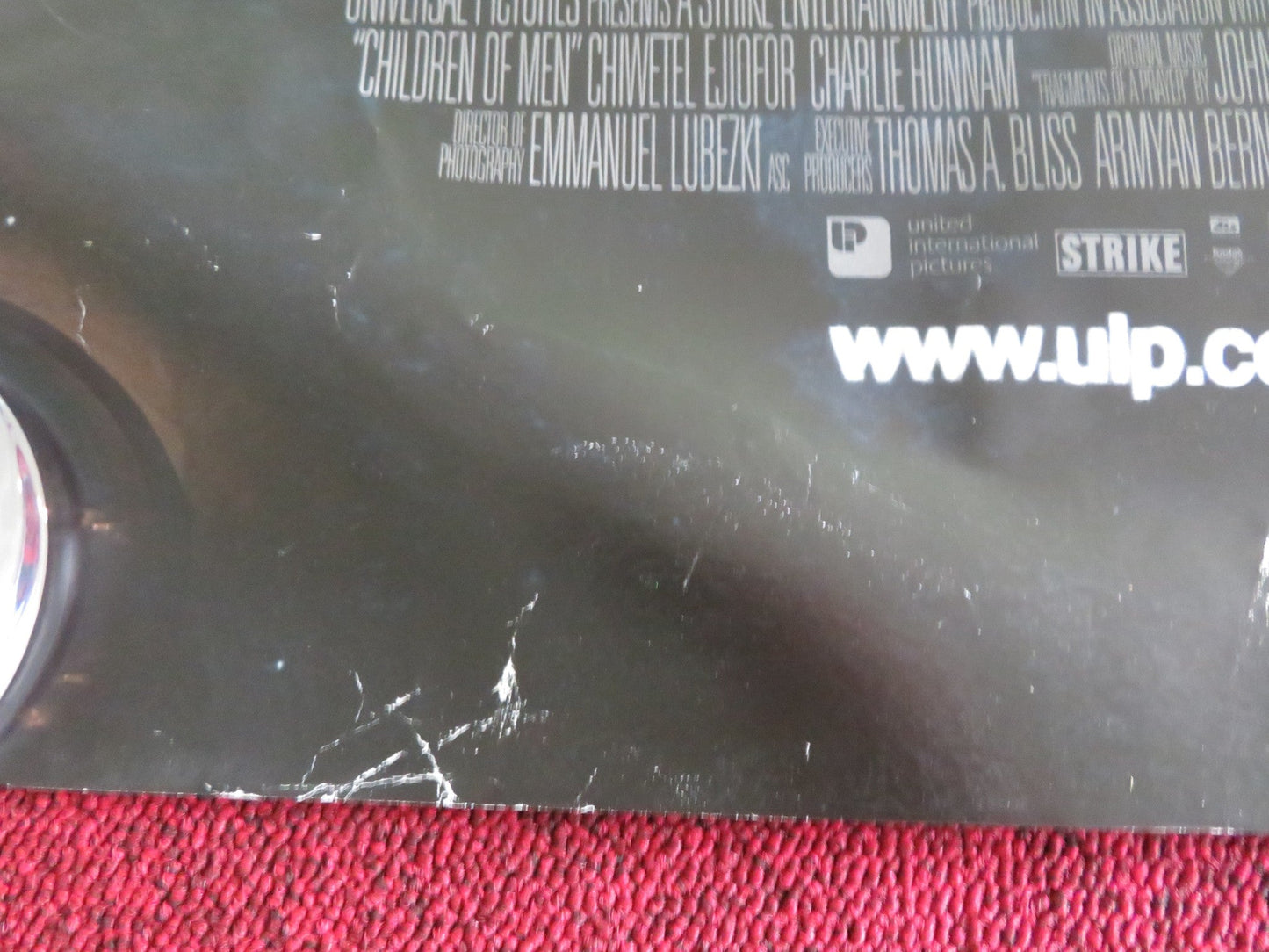 CHILDREN OF MEN UK QUAD ROLLED POSTER CLIVE OWEN JULIANNE MOORE 2006 Movie posters