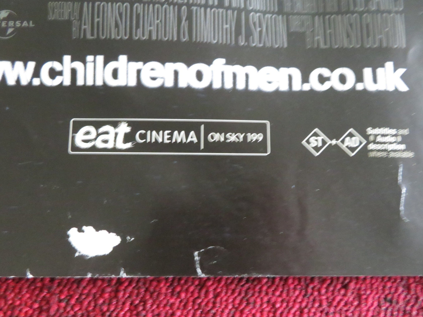CHILDREN OF MEN UK QUAD ROLLED POSTER CLIVE OWEN JULIANNE MOORE 2006 Movie posters
