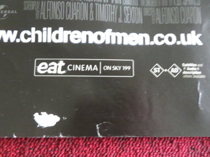 CHILDREN OF MEN UK QUAD ROLLED POSTER CLIVE OWEN JULIANNE MOORE 2006 Movie posters