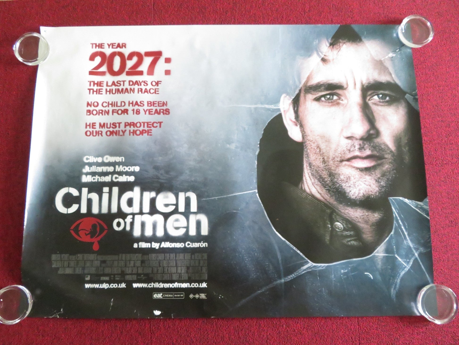 CHILDREN OF MEN UK QUAD ROLLED POSTER CLIVE OWEN JULIANNE MOORE 2006 Movie posters
