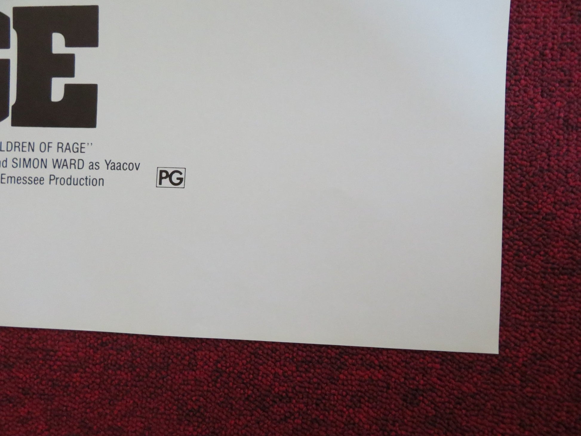 CHILDREN OF RAGE US TRI FOLDED ONE SHEET ROLLED POSTER HELMUT GRIEM 1975 Rendezvous Cinema Movie posters