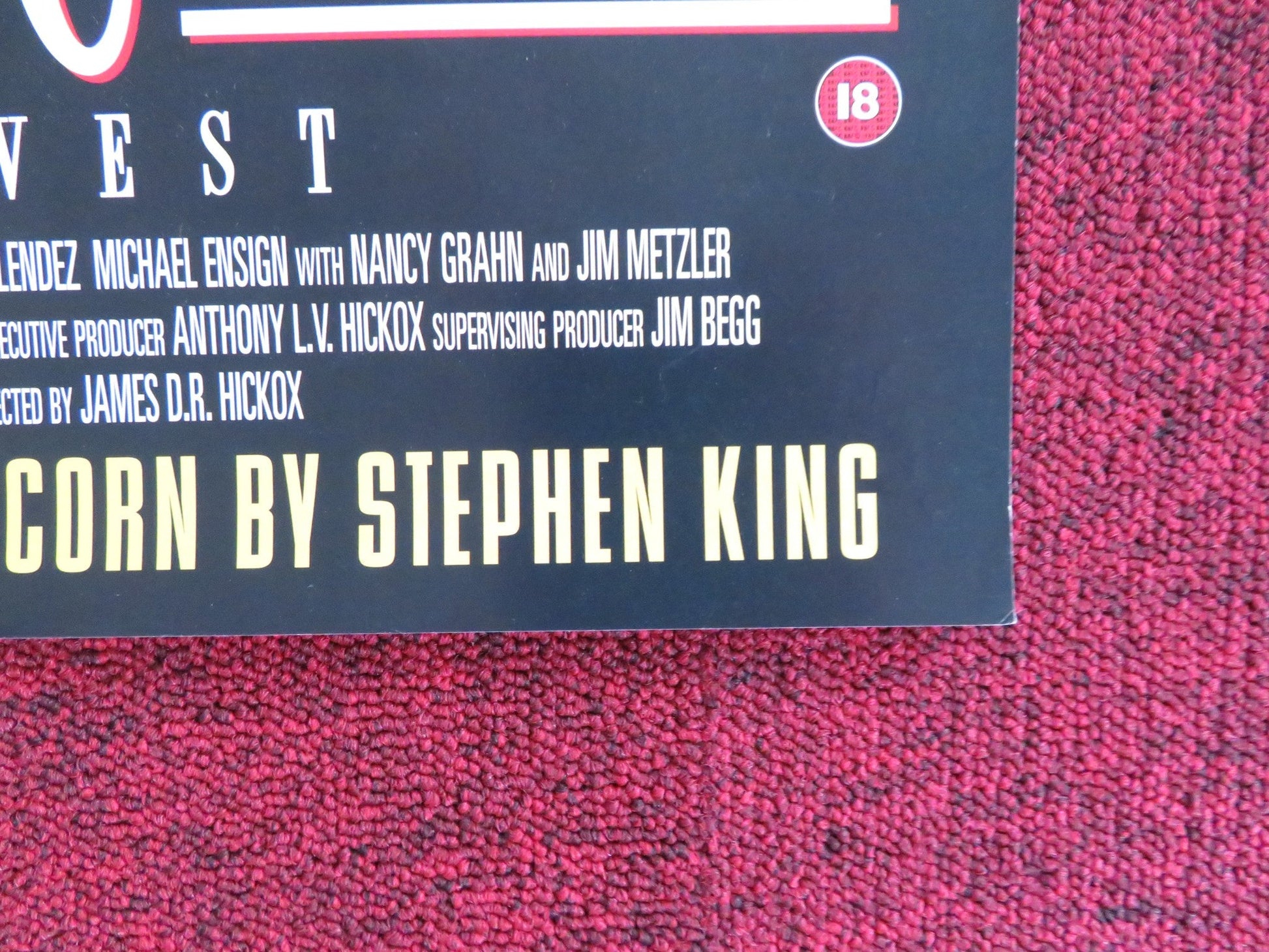 CHILDREN OF THE CORN III: URBAN HARVEST VHS VIDEO POSTER DANIEL CERNY 1995 Rendezvous Cinema Movie posters