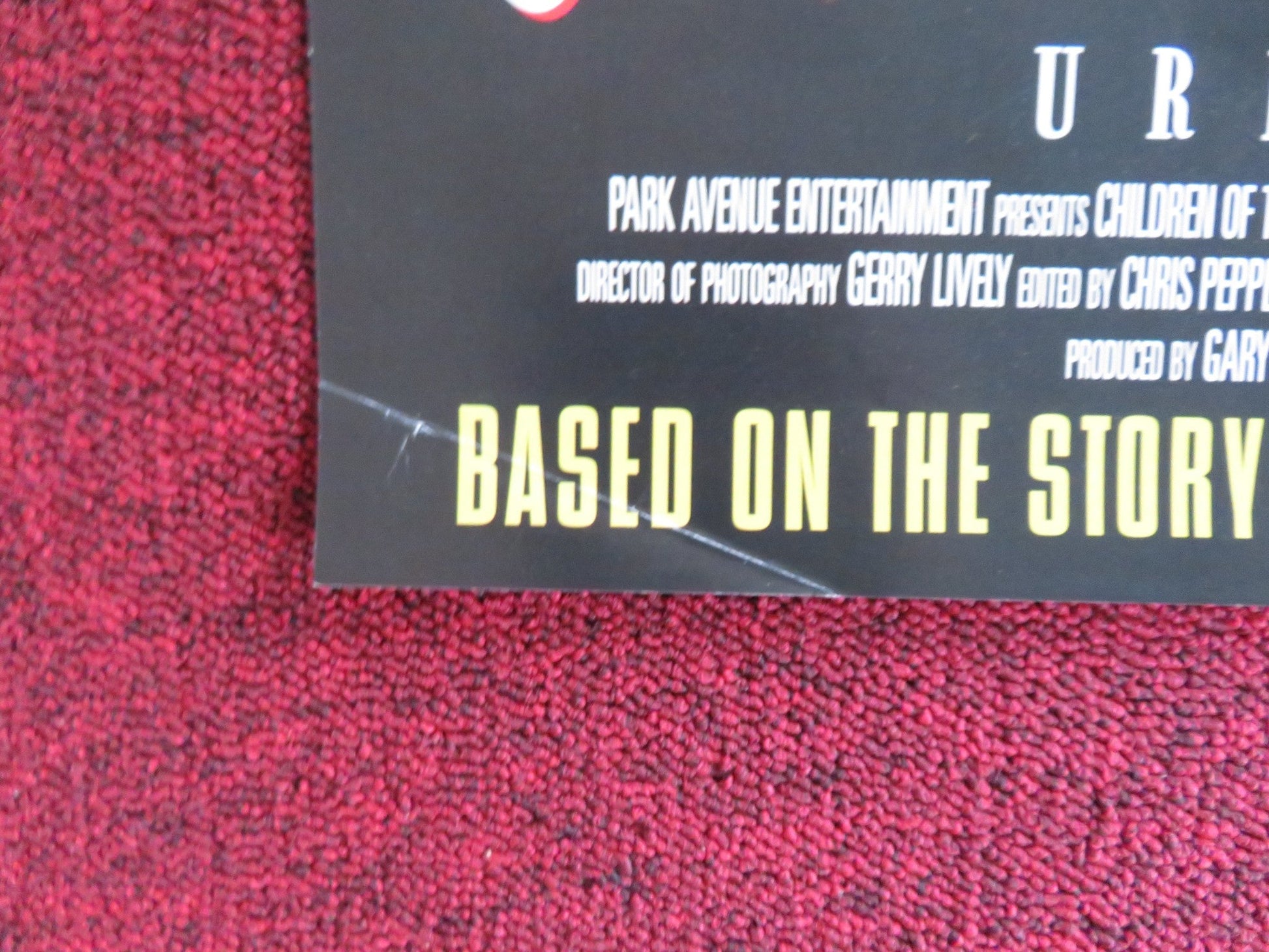 CHILDREN OF THE CORN III: URBAN HARVEST VHS VIDEO POSTER DANIEL CERNY 1995 Rendezvous Cinema Movie posters