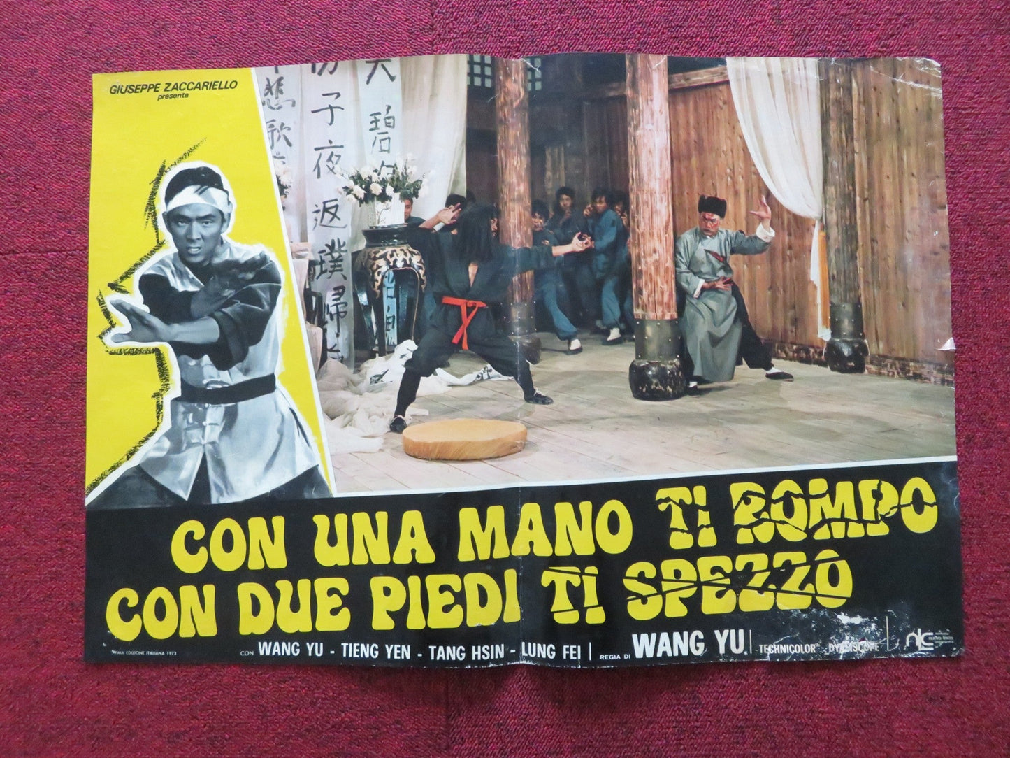 CHINESE PROFESSIONALS ITALIAN FOTOBUSTA POSTER JIMMY WANG YU TIEN YEH 1973 Rendezvous Cinema Movie posters