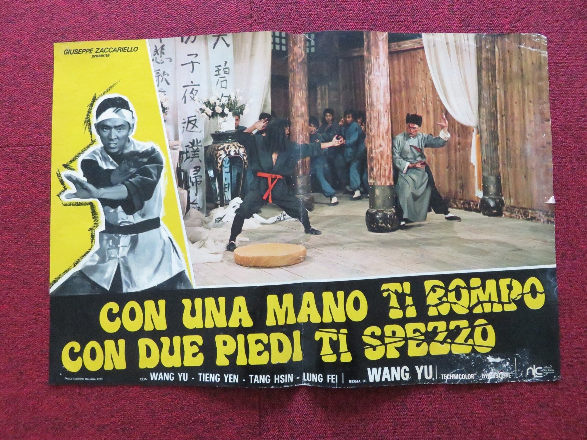 CHINESE PROFESSIONALS ITALIAN FOTOBUSTA POSTER JIMMY WANG YU TIEN YEH 1973 Rendezvous Cinema Movie posters