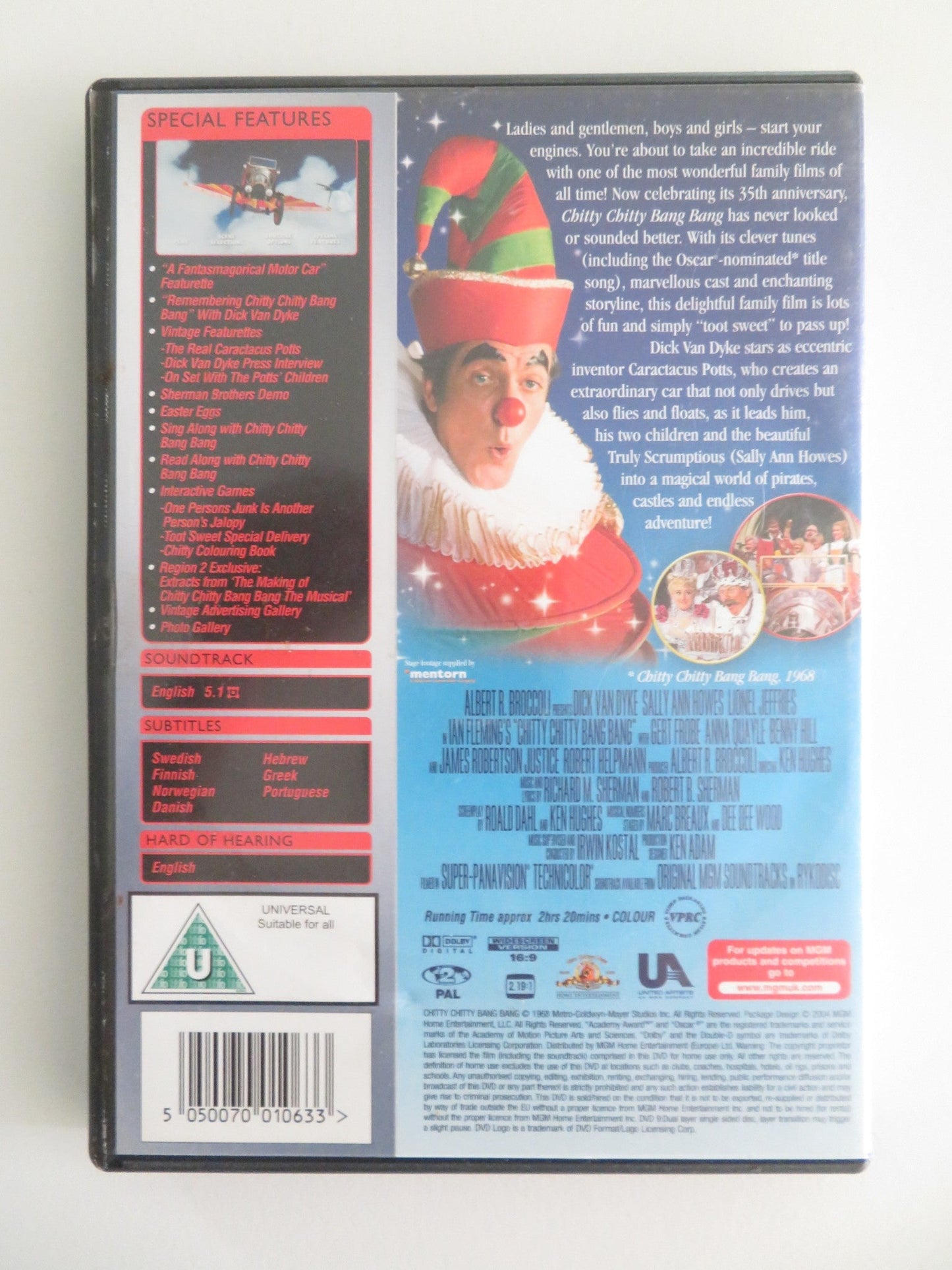 CHITTY CHITTY BANG BANG - B SPECIAL EDITION (DVD) DICK VAN DYKE 1968 REGION 2 Movie posters