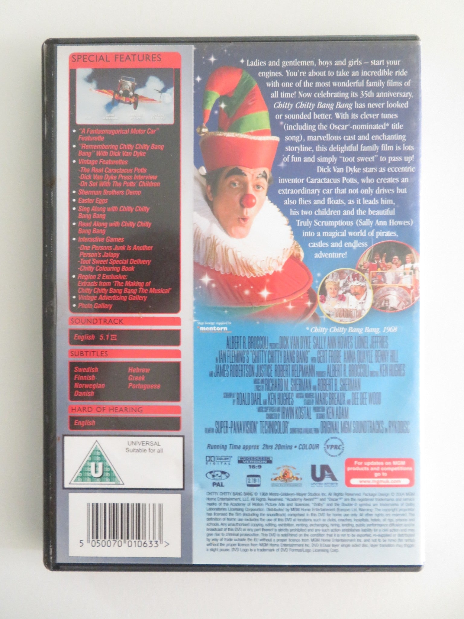 CHITTY CHITTY BANG BANG - B SPECIAL EDITION (DVD) DICK VAN DYKE 1968 REGION 2 Movie posters