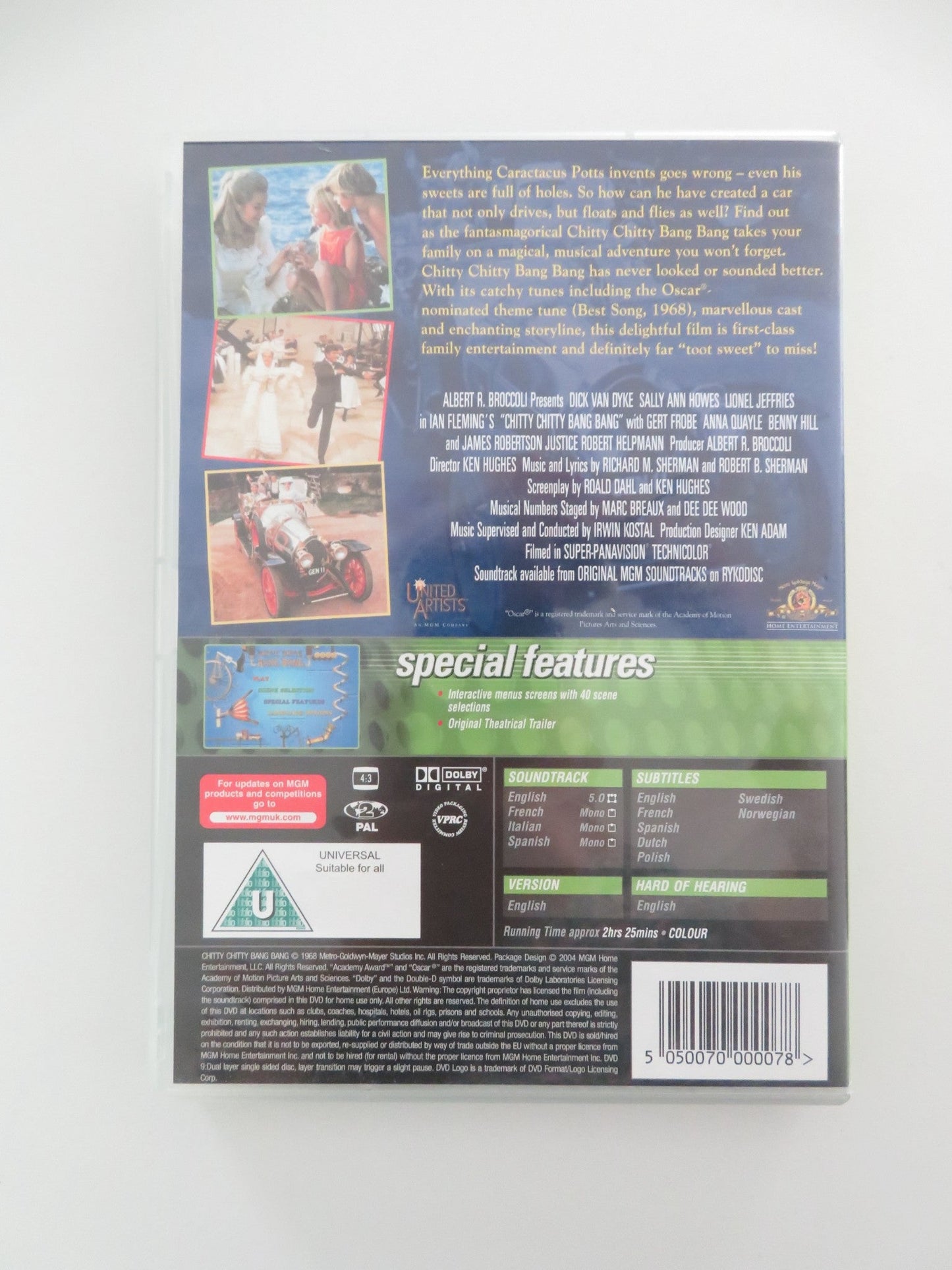 CHITTY CHITTY BANG BANG (DVD) DICK VAN DYKE LIONEL JEFFRIES 1968 REGION 2 Movie posters