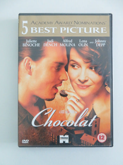 CHOCOLAT (DVD) JOHNNY DEPP JULIETTE BINOCHE 2000 REGION 2 Movie posters