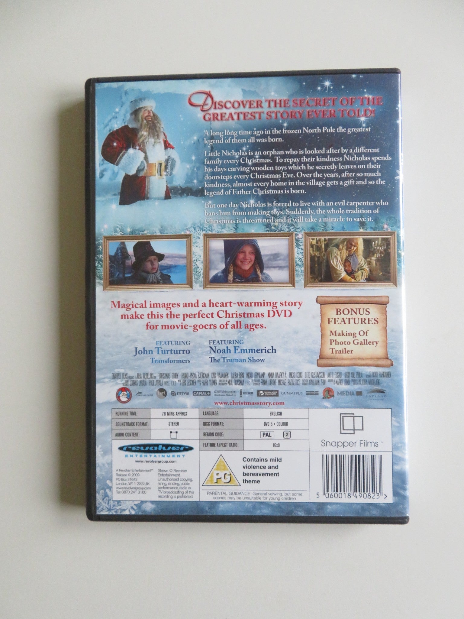 CHRISTMAS STORY (DVD) JOHN TUTURRO NOAH EMMERICH 2007 REGION 2 Movie posters