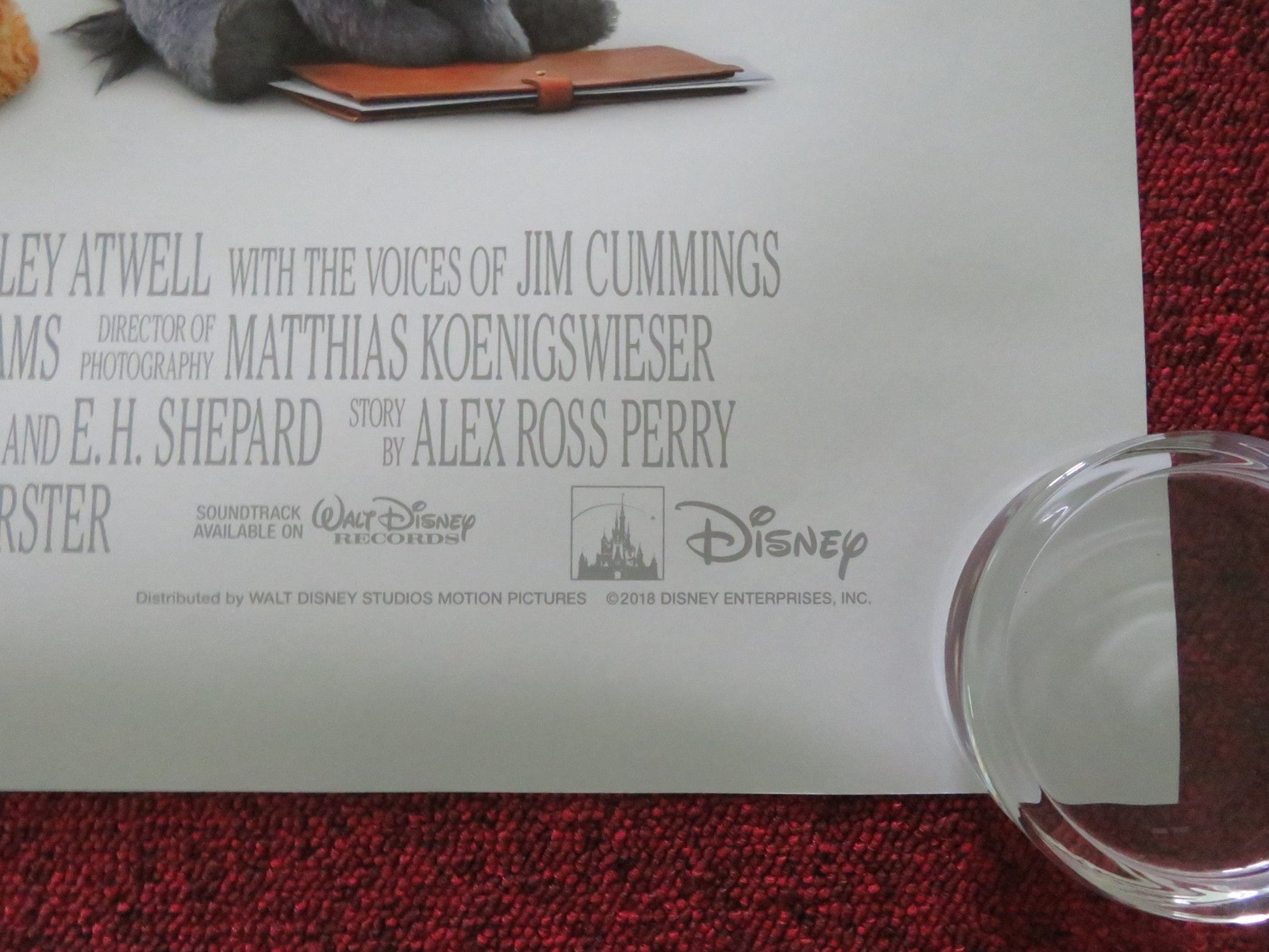 CHRISTOPHER ROBIN US ONE SHEET ROLLED POSTER DISNEY EWAN MCGREGOR H. ATWELL 2018 Movie posters