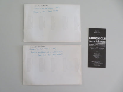 Chronicle of a Death Foretold - B Movie Still Photo Lot Of 2 Rupert Everett 1987 Movie posters