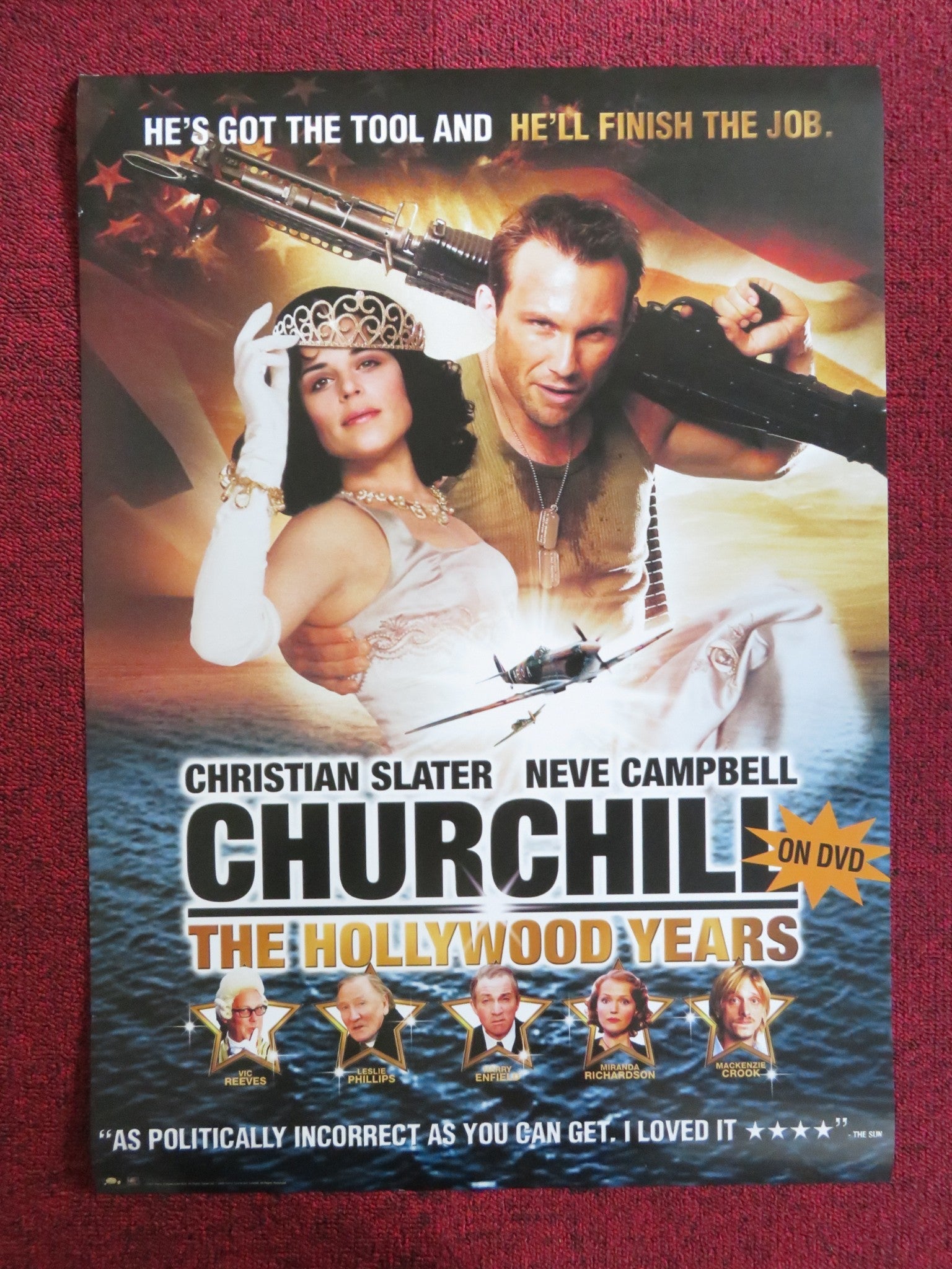 CHURCHILL: THE HOLLYWOOD YEARS DVD POSTER CHRISTIAN SLATER NEVE CAMPBELL 2004 Rendezvous Cinema Movie posters
