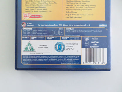 Cinderella - 2 disc Special Edition (DVD) Ilene Woods E. Audley 1950 Region 2 Movie posters