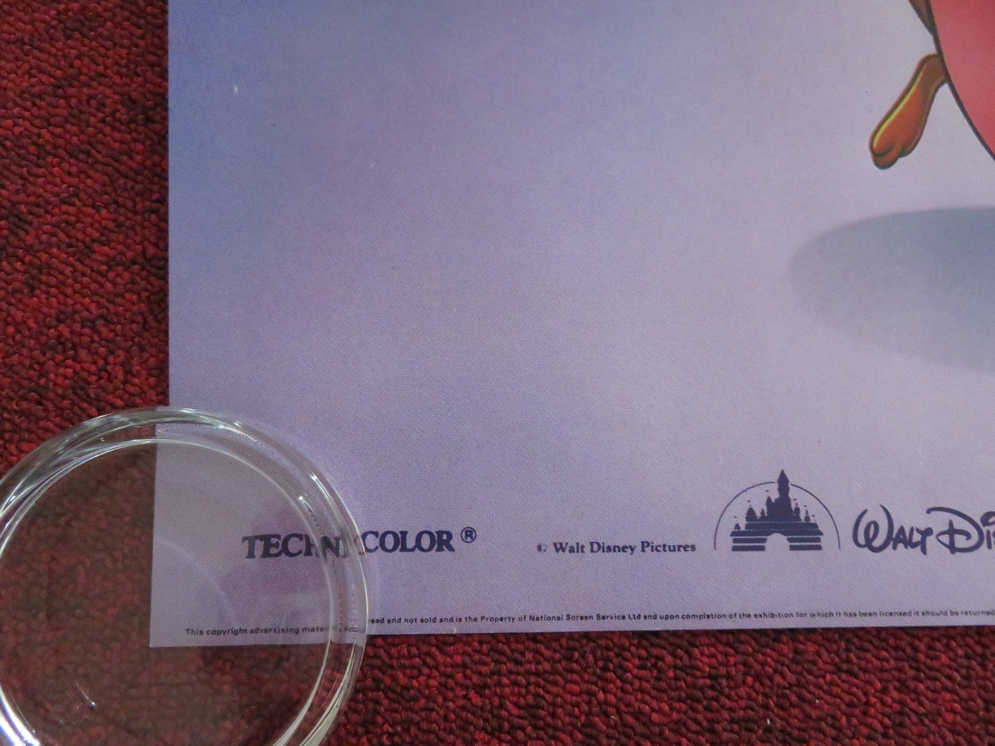 CINDERELLA UK QUAD ROLLED POSTER DISNEY ILENE WOODS ELEANOR AUDLEY R1991 Rendezvous Cinema Movie posters