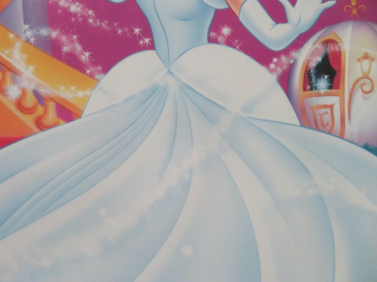 CINDERELLA VHS VIDEO POSTER ROLLED DISNEY ILENE WOODS ELEANOR AUDLEY 1997 Movie posters