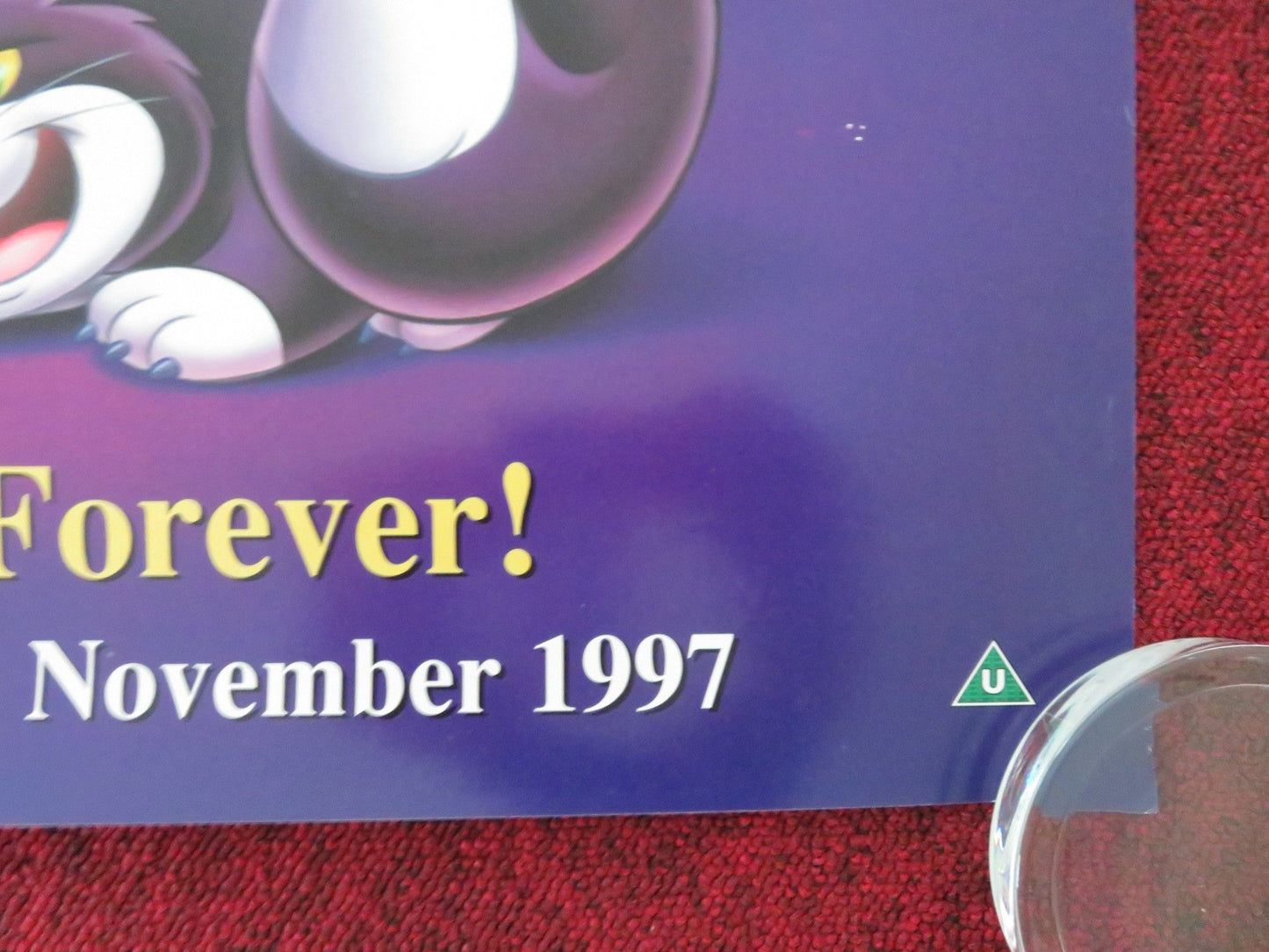 CINDERELLA VHS VIDEO POSTER ROLLED DISNEY ILENE WOODS ELEANOR AUDLEY 1997 Movie posters