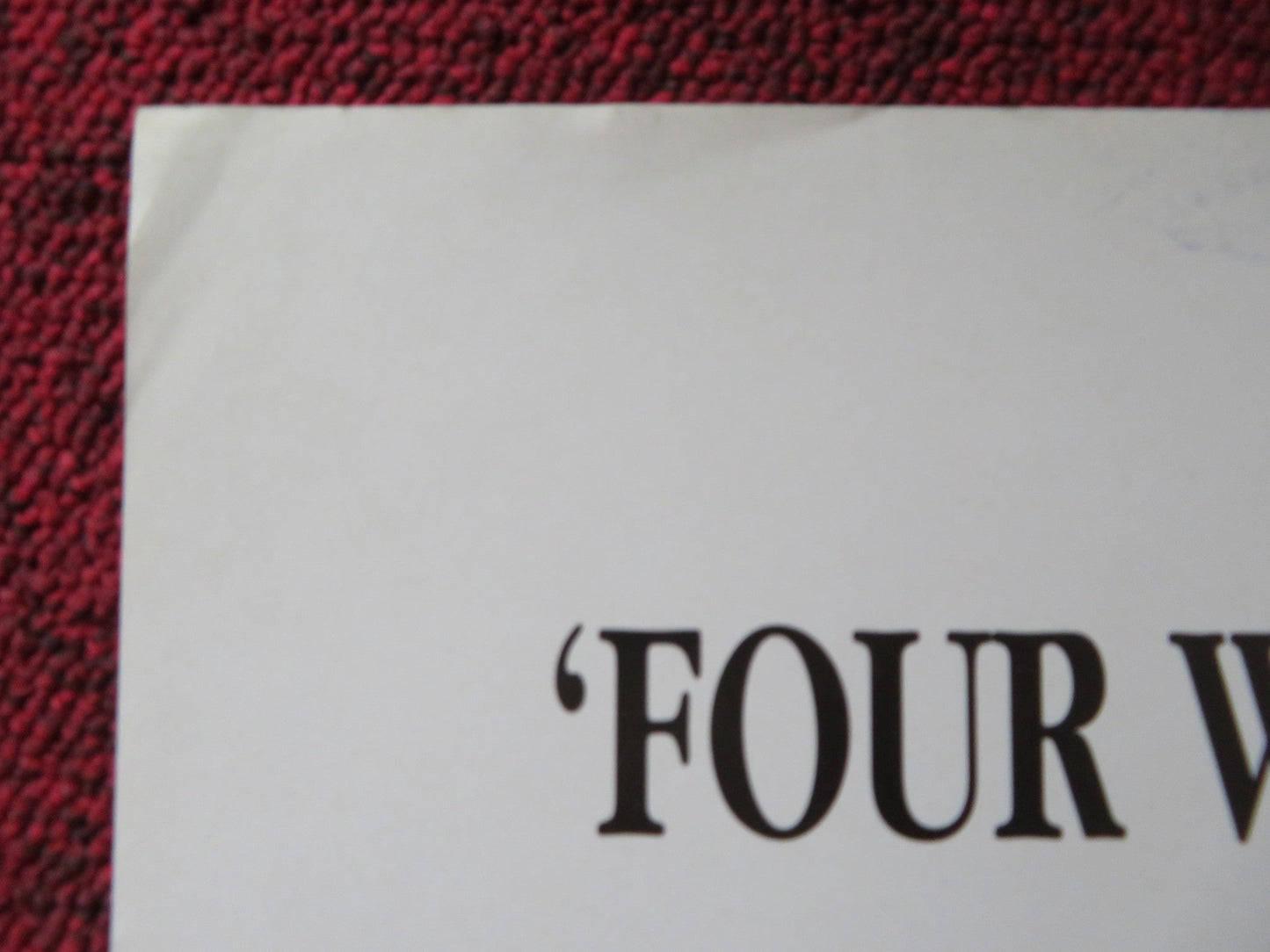 CIRCLE OF FRIENDS VHS VIDEO POSTER CHRIS O'DONNELL MINNIE DRIVER 1995 Rendezvous Cinema Movie posters