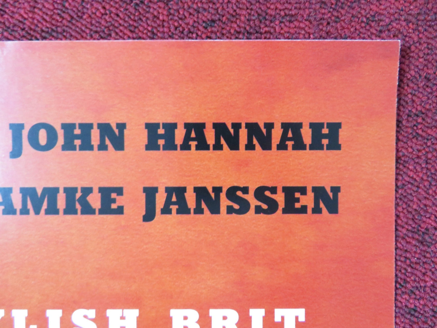 CIRCUS VHS VIDEO POSTER JOHN HANNAH FAMKE JANSSEN 2000 Rendezvous Cinema Movie posters