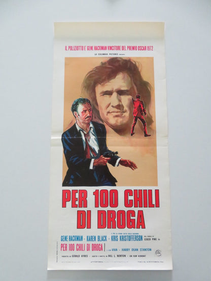 CISCO PIKE ITALIAN LOCANDINA POSTER GENE HACKMAN KRIS KRISTOFFERSON 1972 Movie posters