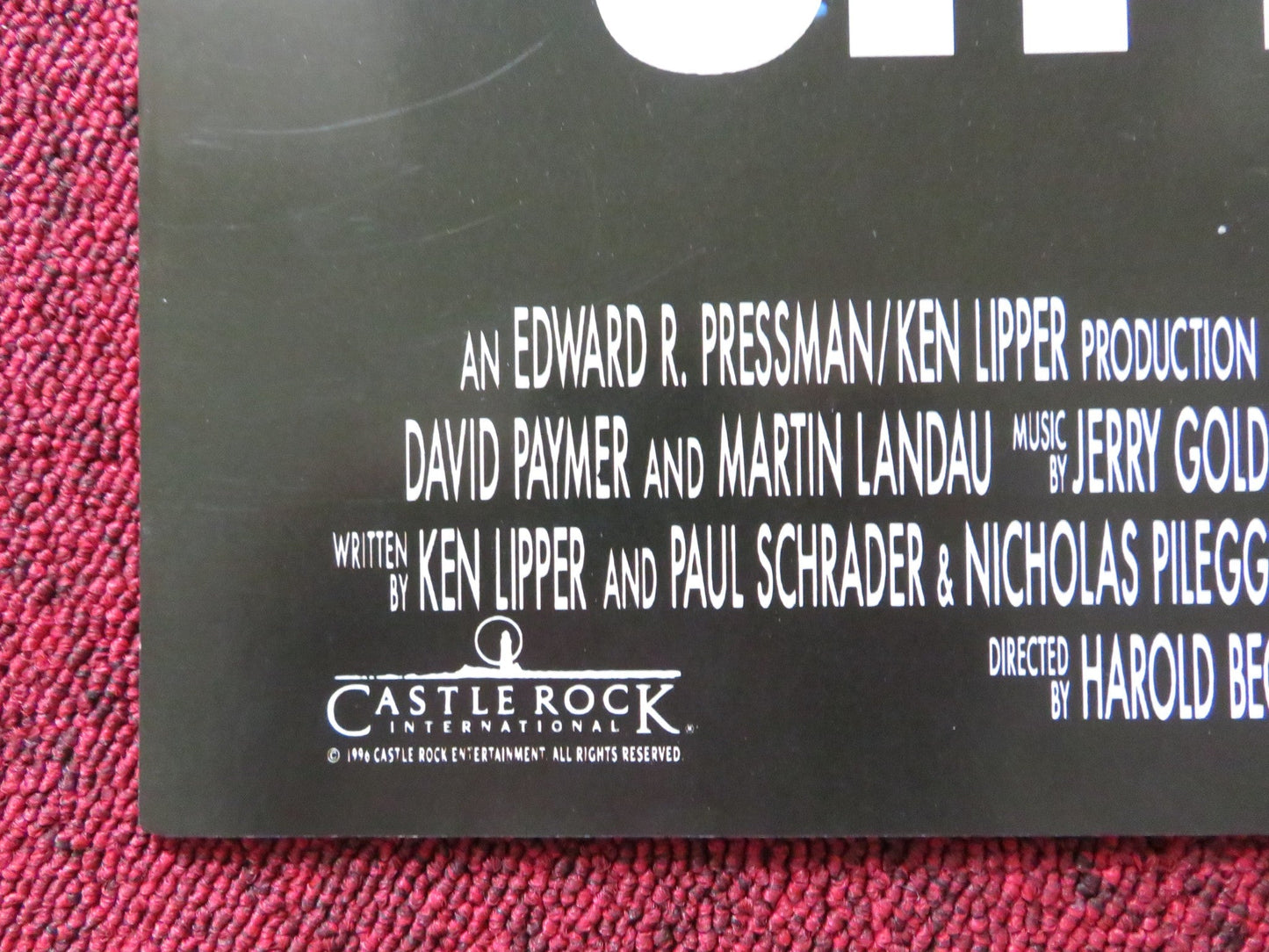 CITY HALL VHS VIDEO POSTER AL PACINO JOHN CUSACK 1996 Rendezvous Cinema Movie posters