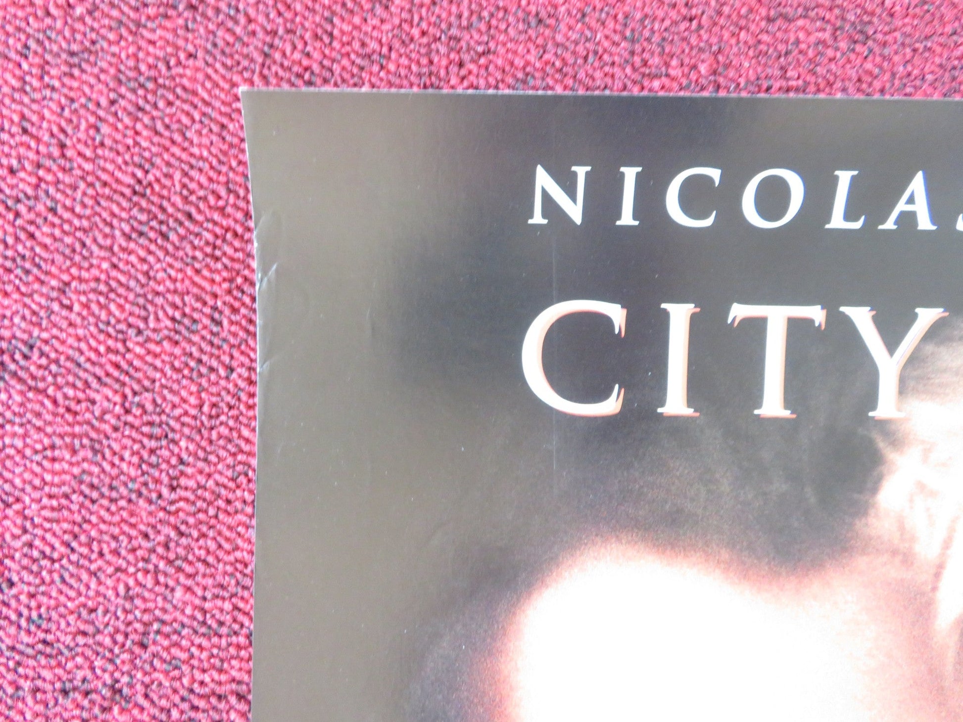 CITY OF ANGELS VHS VIDEO POSTER NICOLAS CAGE MEG RYAN 1998 Rendezvous Cinema Movie posters