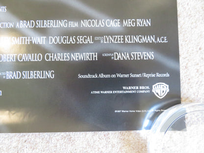CITY OF ANGELS VHS VIDEO POSTER NICOLAS CAGE MEG RYAN 1998 Rendezvous Cinema Movie posters