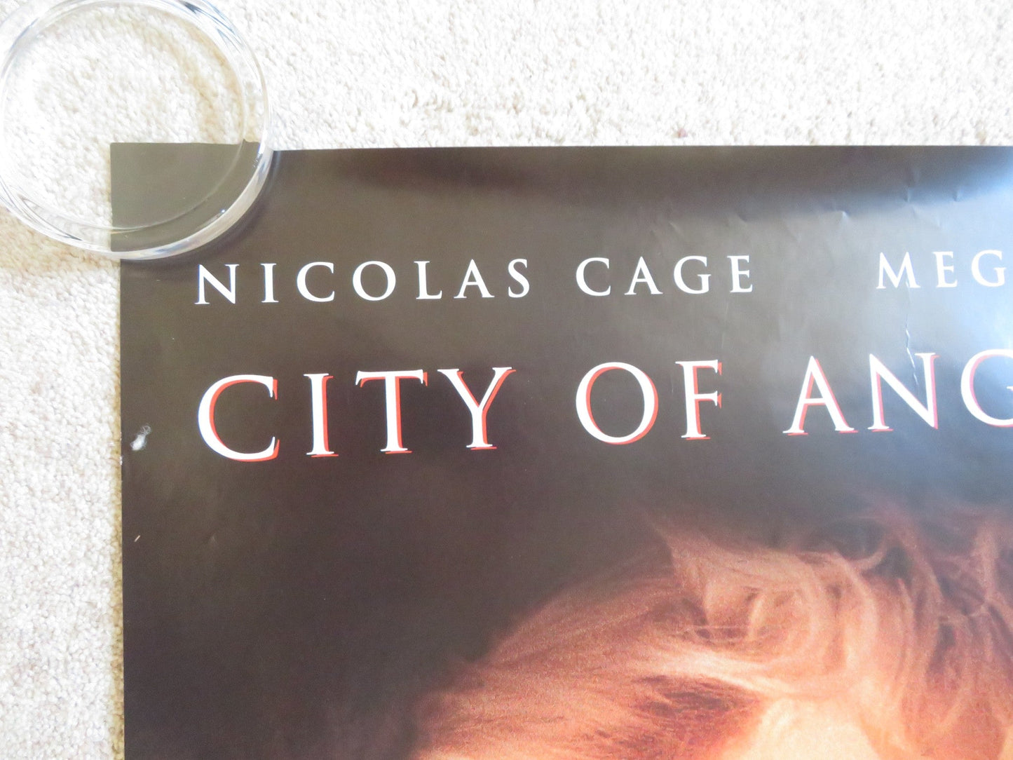 CITY OF ANGELS VHS VIDEO POSTER NICOLAS CAGE MEG RYAN 1998 Rendezvous Cinema Movie posters