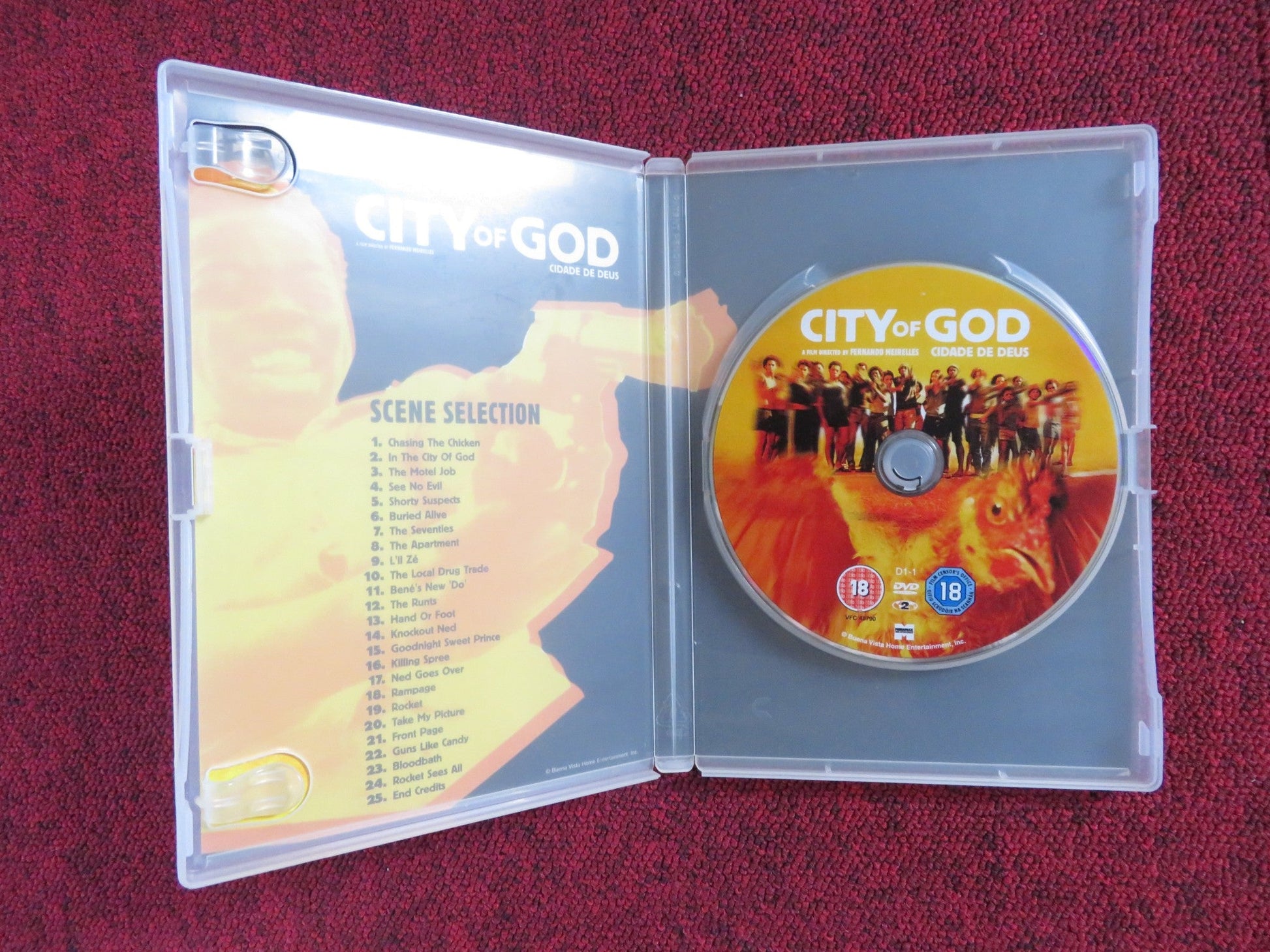 CITY OF GOD (DVD) ALEXANDRE RODRIGUES LEANDRO FIRMINO 2002 REGION 2 Rendezvous Cinema Movie posters
