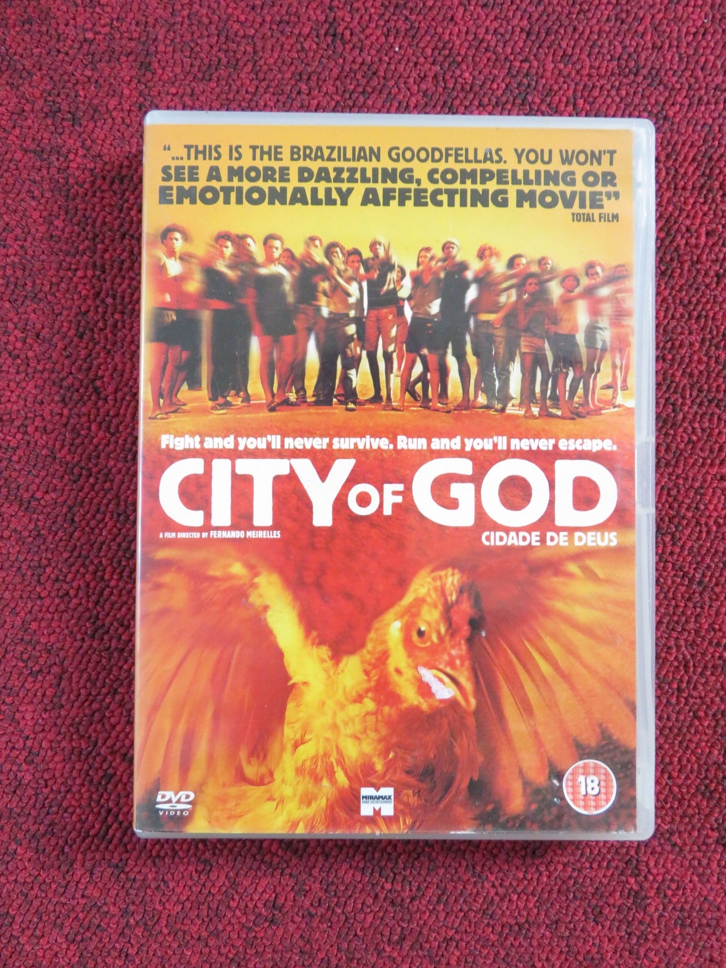 CITY OF GOD (DVD) ALEXANDRE RODRIGUES LEANDRO FIRMINO 2002 REGION 2 Rendezvous Cinema Movie posters