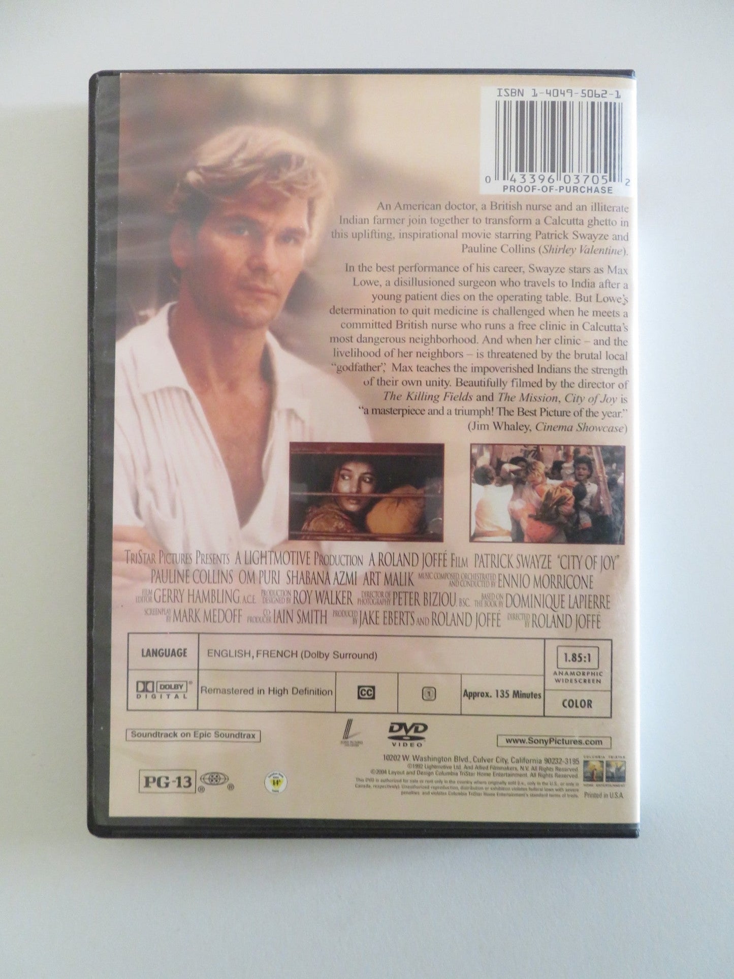 CITY OF JOY (DVD) PATRICK SWAYZE OM PURI PAULINE COLLINS 1992 REGION 1 - Rendezvous Cinema
