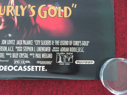 CITY SLICKERS II: THE LEGEND OF CURLY'S GOLD - B VHS VIDEO POSTER ROLLED 1994 Movie posters