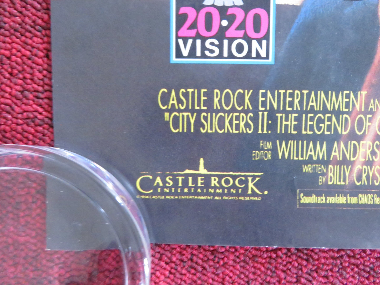 CITY SLICKERS II: THE LEGEND OF CURLY'S GOLD VHS VIDEO POSTER BILLY CRYSTAL 1994 Rendezvous Cinema Movie posters