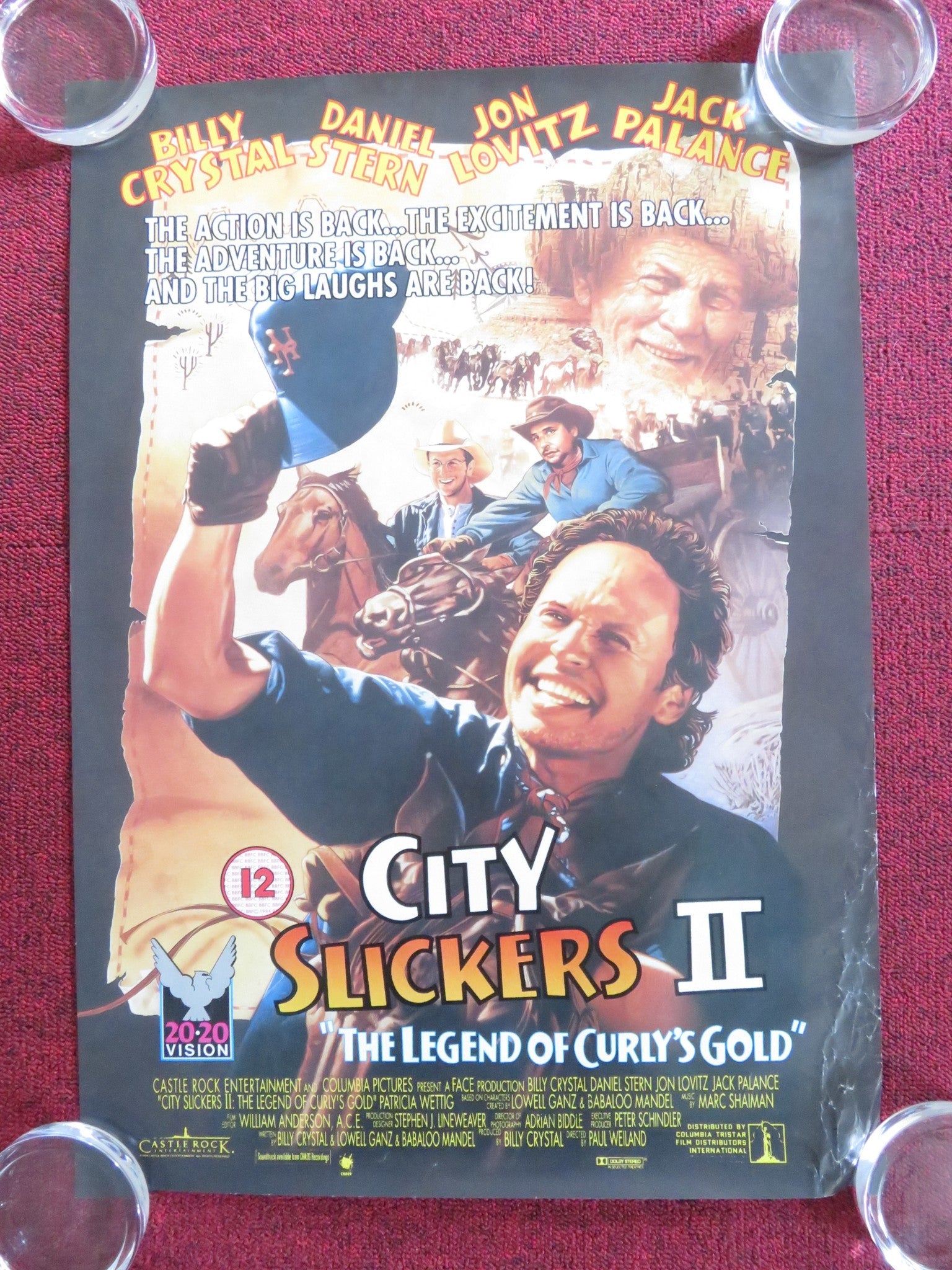 CITY SLICKERS II: THE LEGEND OF CURLY'S GOLD VHS VIDEO POSTER BILLY CRYSTAL 1994 Rendezvous Cinema Movie posters