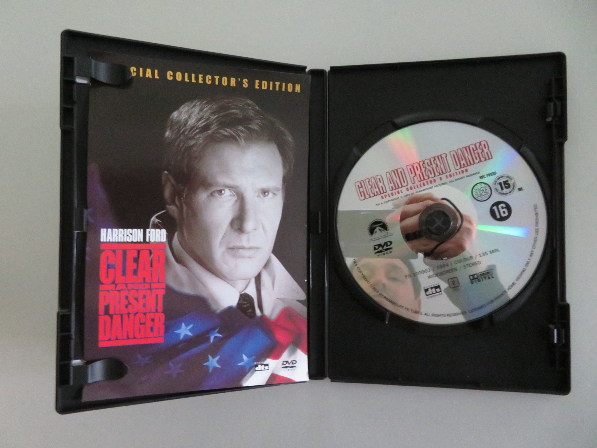 CLEAR AND PRESENT DANGER - SPECIAL COLLECTOR'S EDITION (DVD) FORD 1994 REGION 2 Movie posters