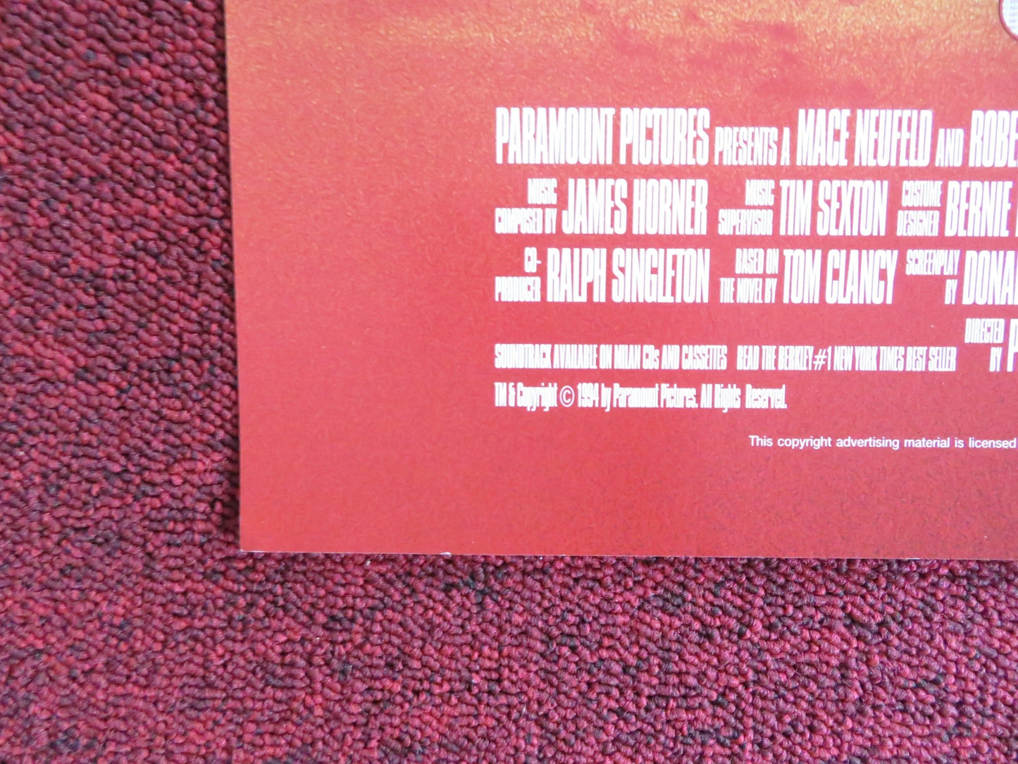 CLEAR AND PRESENT DANGER VHS VIDEO POSTER HARRISON FORD WILLEM DAFOE 1994 Rendezvous Cinema Movie posters